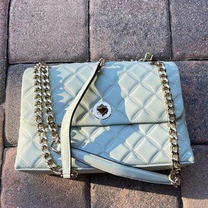 Kate Spade Natalia Medium Flap Shoulder Bag Crystal Blue